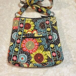 Vera Bradley Floral Patterned Crossbody Shoulder Bag